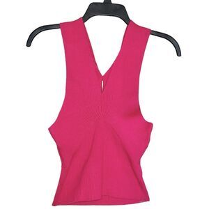 Forever 21 Sweater Tank Top Medium Sleeveless Pink Graduation Vacation Feminine